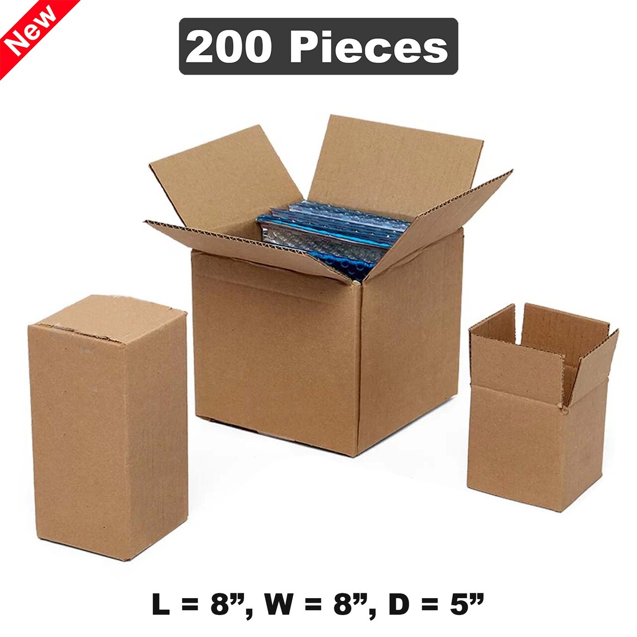Reliable 8" x 8" x 5" Cube Shipping Boxes for Fragile Protection